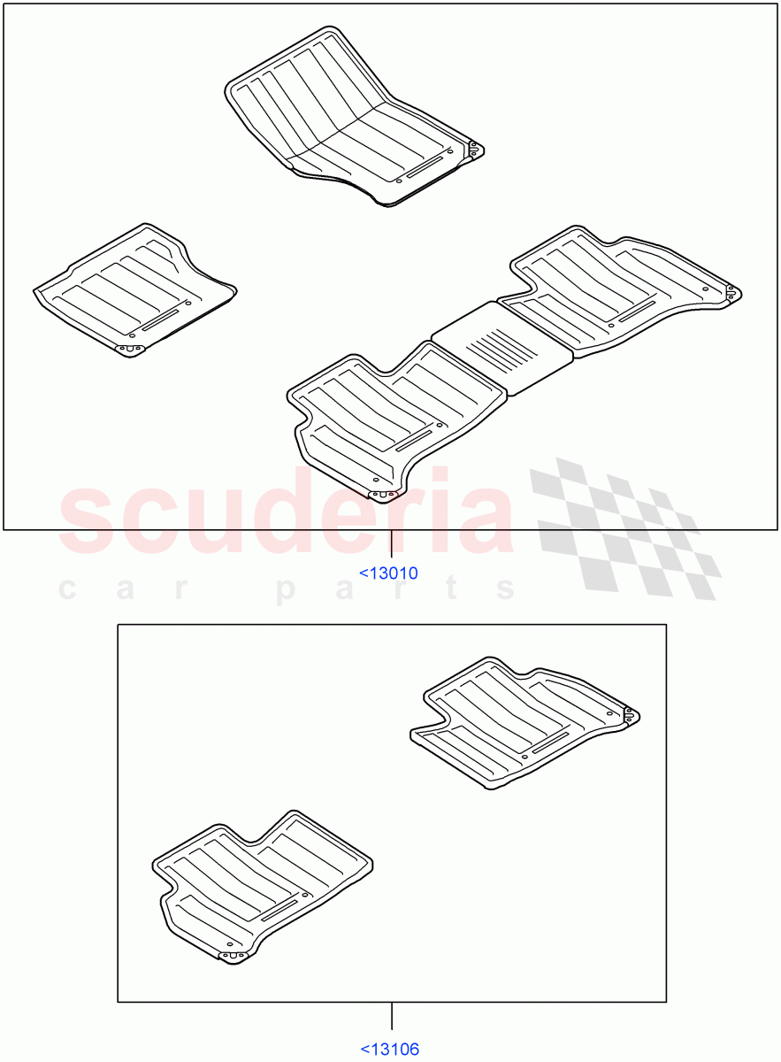 Floor Mats(Accessory) of Land Rover Land Rover Range Rover (2012-2021) [2.0 Turbo Petrol AJ200P]