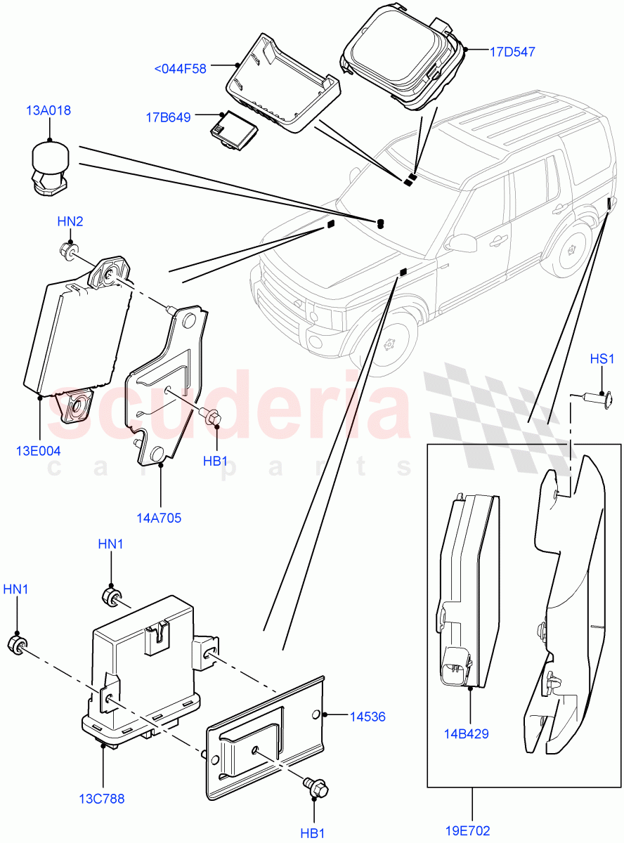 Vehicle Modules And Sensors((V)FROMEA000001) of Land Rover Land Rover Discovery 4 (2010-2016) [2.7 Diesel V6]