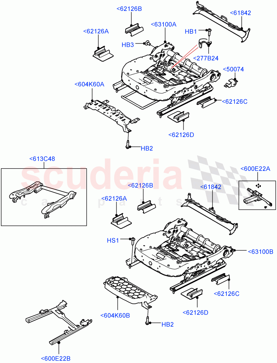 Front Seat Base (Standard Wheelbase) of Land Rover Land Rover Defender (2020+) [5.0 OHC SGDI SC V8 Petrol]