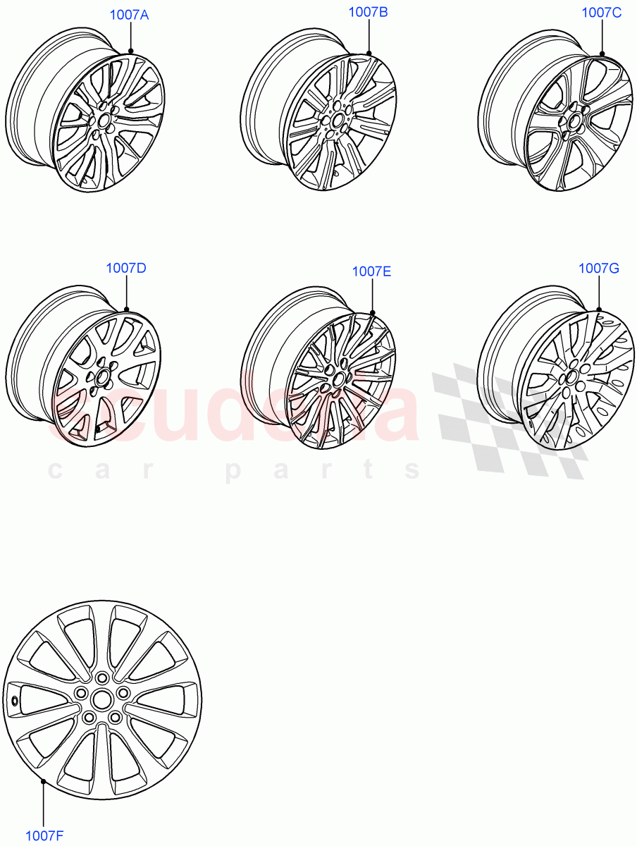 Wheels((V)FROMAA000001) of Land Rover Land Rover Range Rover Sport (2010-2013) [5.0 OHC SGDI NA V8 Petrol]