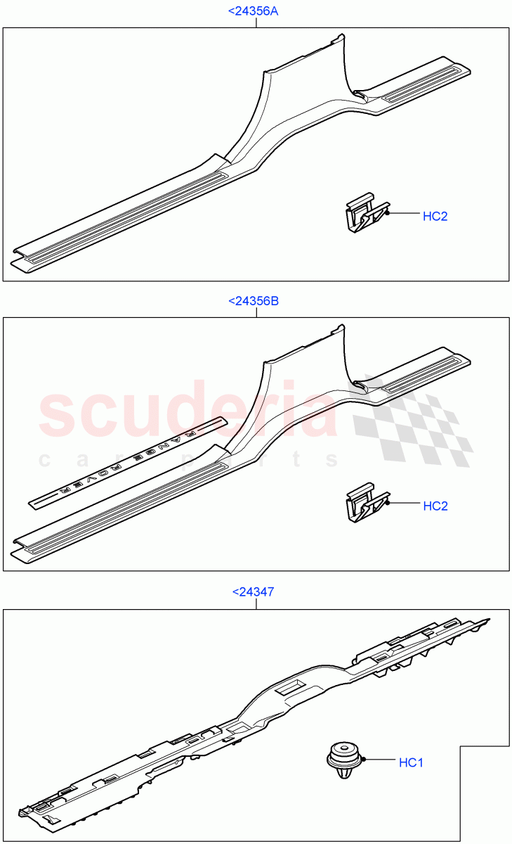 Side Trim (Sill) ((V) TO9A999999) of Land Rover Land Rover Range Rover Sport (2005-2009) [4.2 Petrol V8 Supercharged]