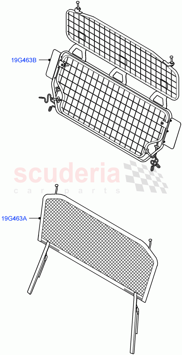 Cargo Barrier of Land Rover Land Rover Range Rover (2022+) [3.0 I6 Turbo Diesel AJ20D6]