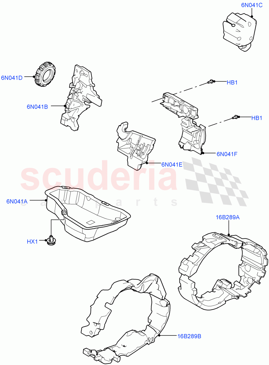 Insulators - Front (Engine) (Halewood (UK)) ((V) TOKH999999) of Land Rover Land Rover Discovery Sport (2015+) [2.0 Turbo Petrol GTDI]