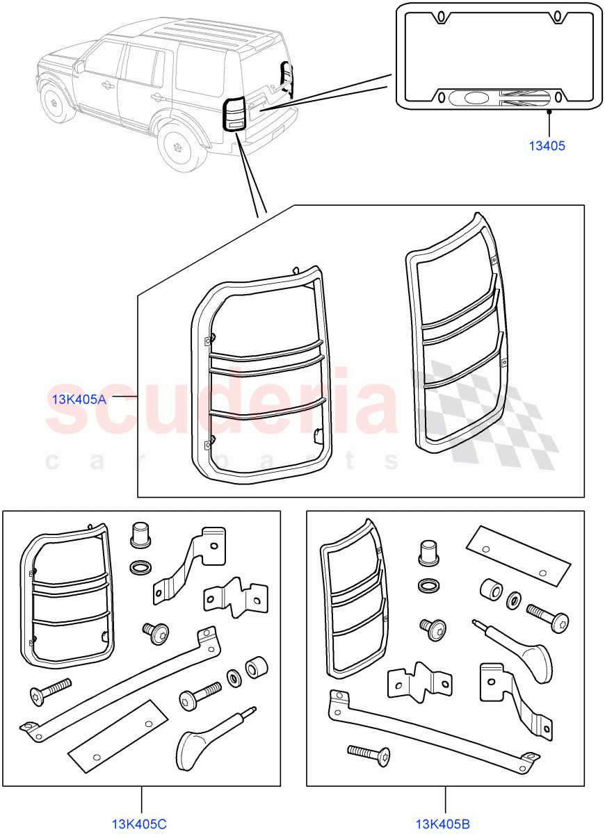 Body Dress Up Kits - Rear(Accessory)((V)FROMAA000001) of Land Rover Land Rover Discovery 4 (2010-2016) [4.0 Petrol V6]