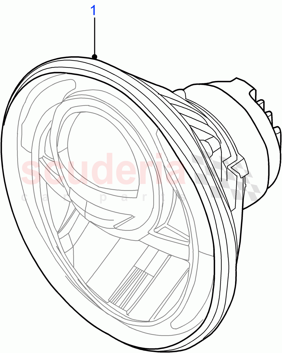 Headlamps of Land Rover Land Rover Defender (2007-2016)