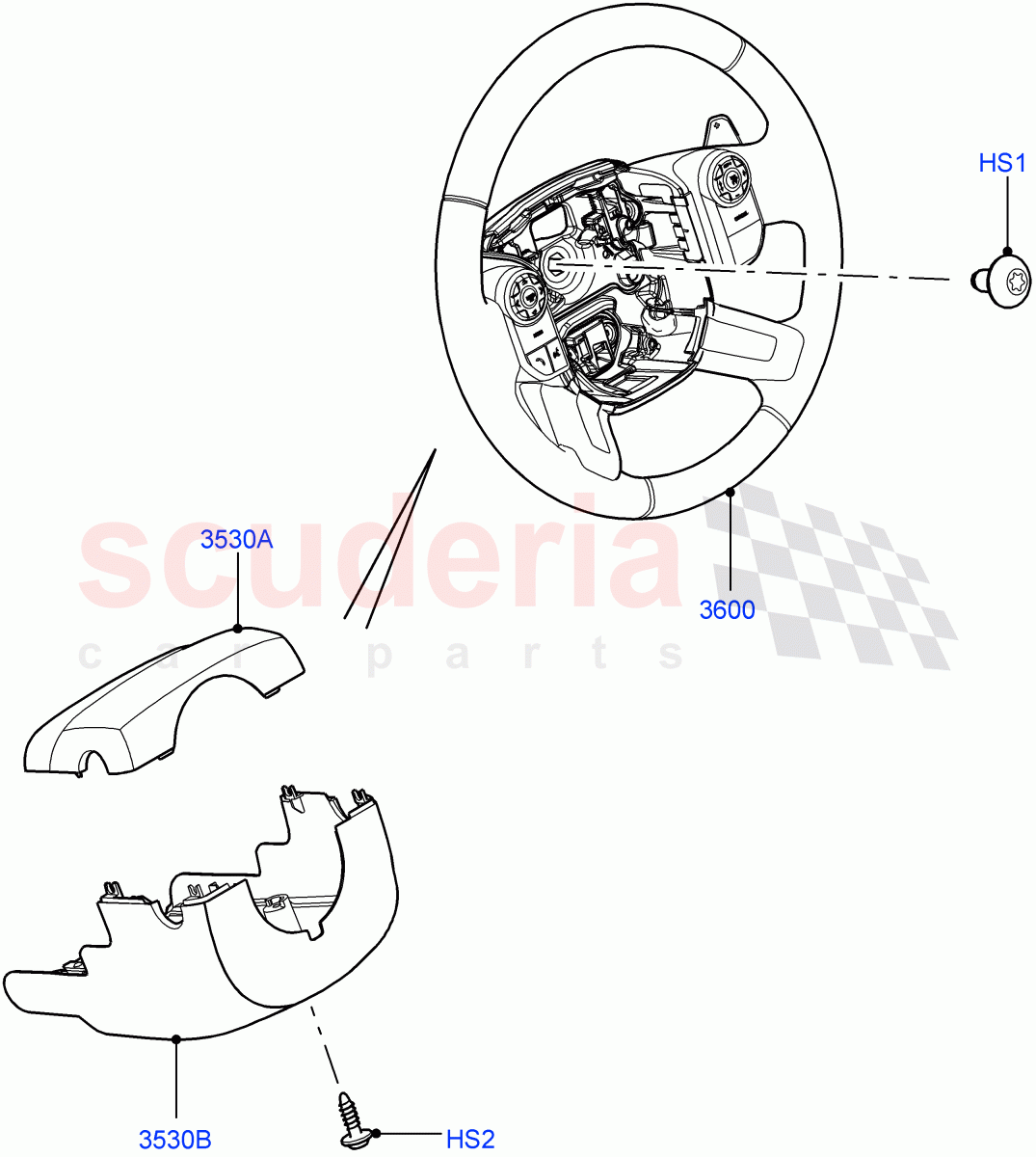 Steering Wheel of Land Rover Land Rover Range Rover (2012-2021) [3.0 DOHC GDI SC V6 Petrol]