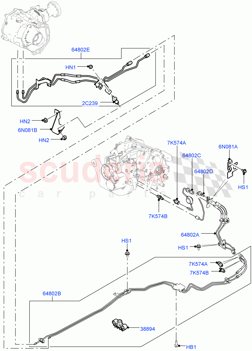 Active Driveline(Halewood (UK),Dynamic Driveline)((V)TOKH999999) of Land Rover Land Rover Discovery Sport (2015+) [2.0 Turbo Petrol GTDI]