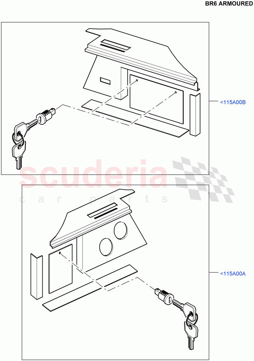 Side Trim (Luggage Compartment) (With B6 Level Armouring) ((V) FROMAA000001) of Land Rover Land Rover Range Rover (2010-2012) [5.0 OHC SGDI NA V8 Petrol]