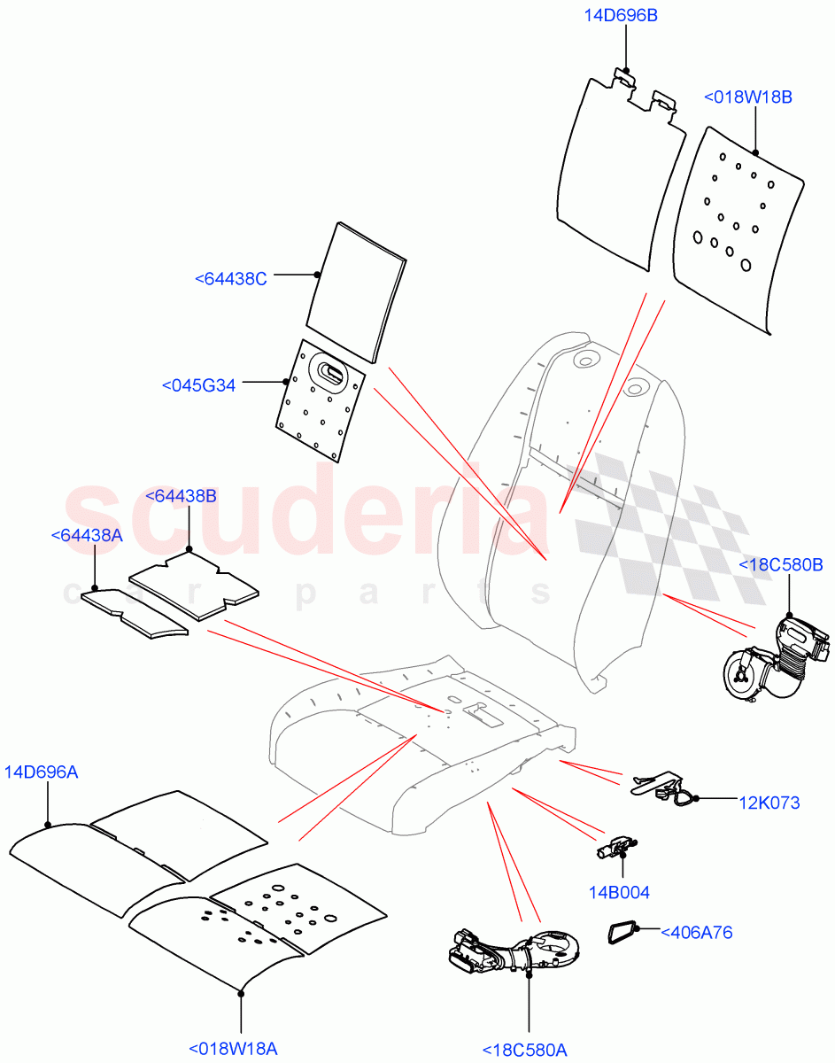 Front Seat Pads/Valances & Heating(Heating) of Land Rover Land Rover Range Rover Velar (2017+) [3.0 I6 Turbo Petrol AJ20P6]