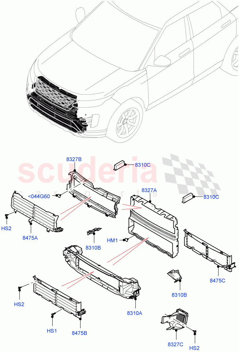 Air Deflectors(Itatiaia (Brazil)) of Land Rover Land Rover Range Rover Evoque (2019+) [2.0 Turbo Petrol AJ200P]