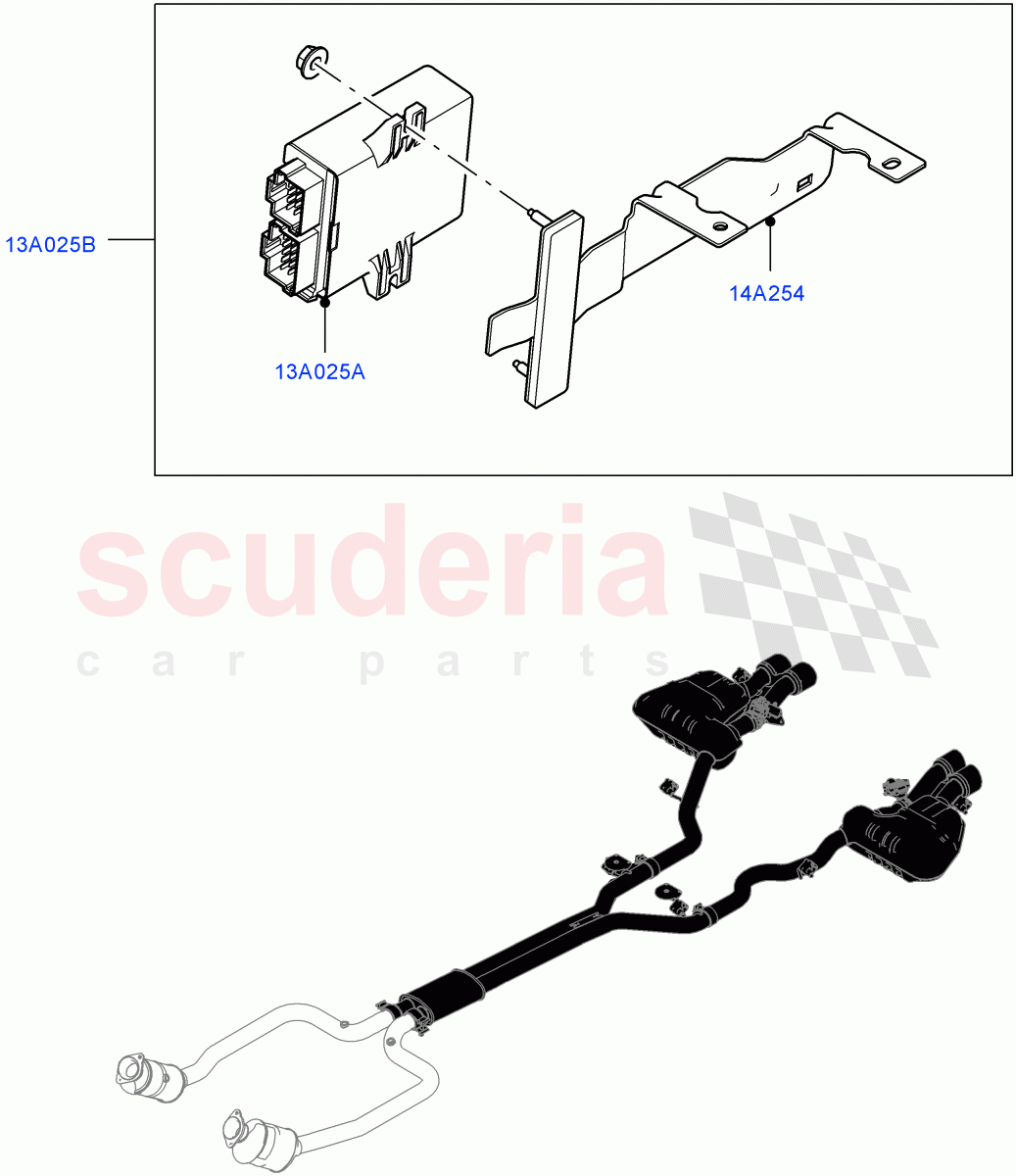 Vehicle Modules And Sensors (5.0L P AJ133 DOHC CDA S/C Enhanced) ((V) FROMKA000001) of Land Rover Land Rover Range Rover Velar (2017+) [3.0 I6 Turbo Petrol AJ20P6]