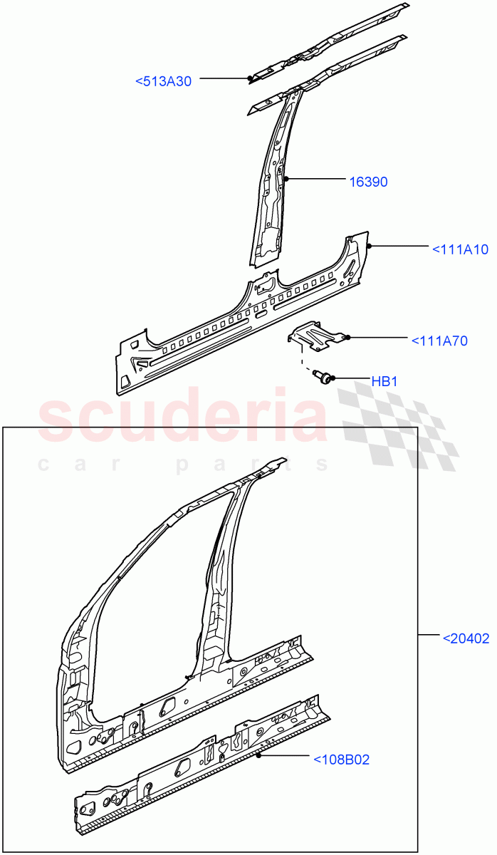 Side Panels - Inner (Front) ((V) FROMAA000001) of Land Rover Land Rover Discovery 4 (2010-2016) [3.0 DOHC GDI SC V6 Petrol]