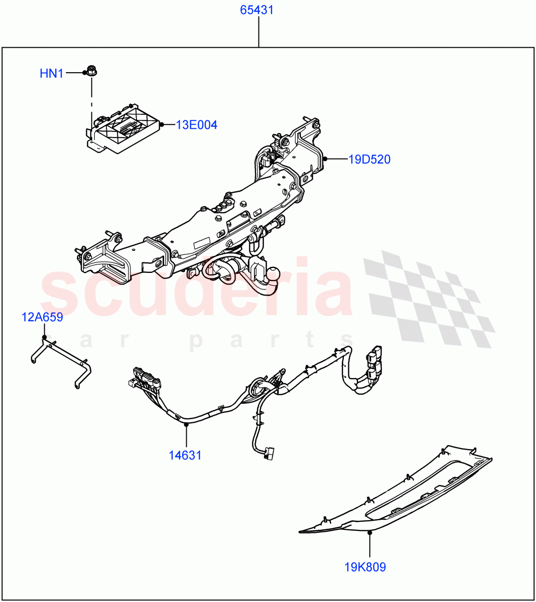 Accessory Pack (Electric Deployable Tow Bar) ((-) "CDN/USA") of Land Rover Land Rover Range Rover (2022+) [4.4 V8 Turbo Petrol NC10]