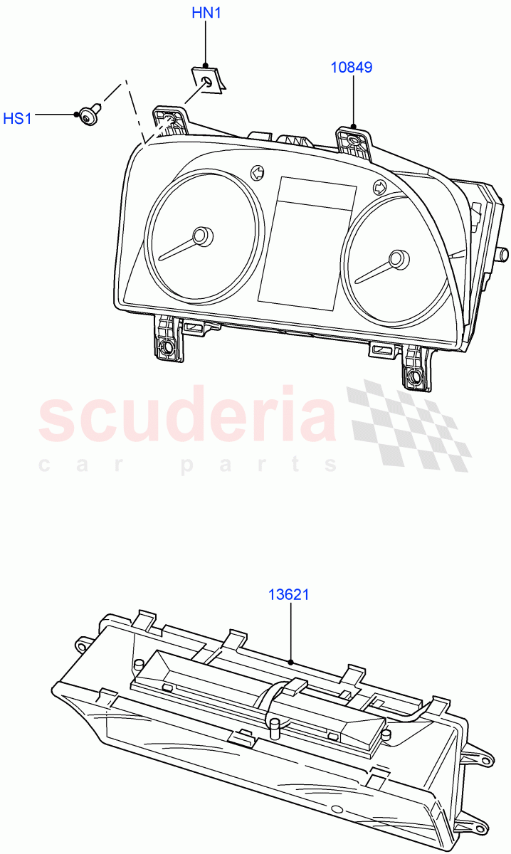 Instrument Cluster ((V) FROMAA000001) of Land Rover Land Rover Range Rover Sport (2010-2013) [3.0 Diesel 24V DOHC TC]