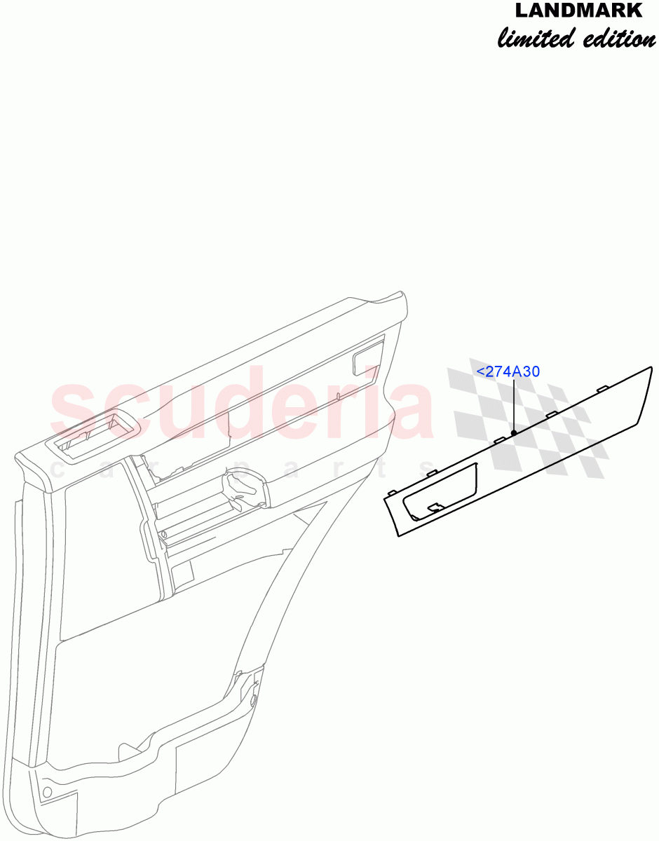 Rear Door Trim Installation(Landmark Limited Edition)((V)FROMBA000001) of Land Rover Land Rover Discovery 4 (2010-2016) [4.0 Petrol V6]