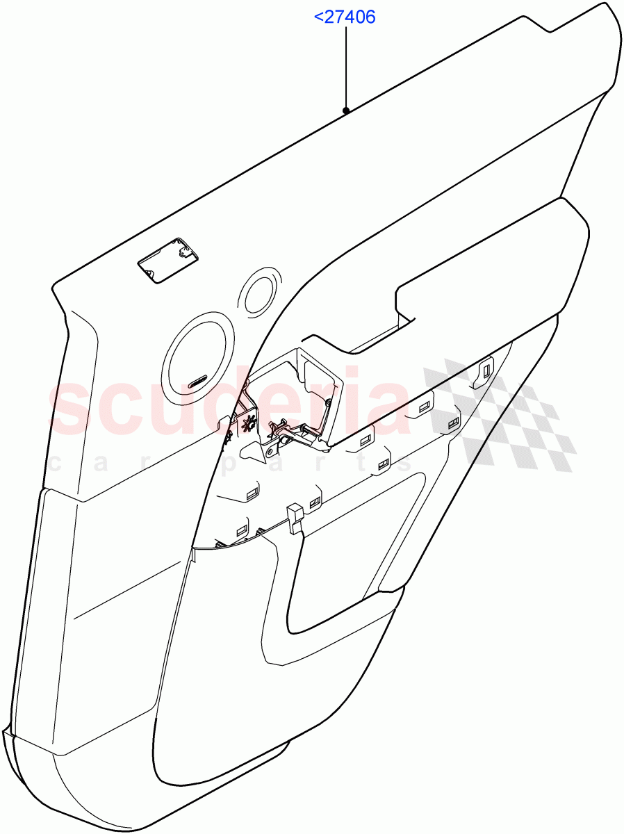 Rear Door Trim Panels of Land Rover Land Rover Range Rover Sport (2014+) [3.0 DOHC GDI SC V6 Petrol]