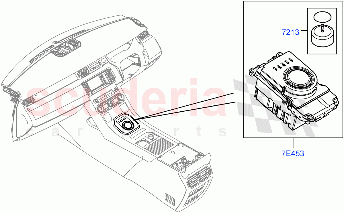 Gear Change-Automatic Transmission (Floor Console) (9 Speed Auto AWD, Changsu (China)) ((V) FROMEG000001) of Land Rover Land Rover Discovery Sport (2015+) [1.5 I3 Turbo Petrol AJ20P3]
