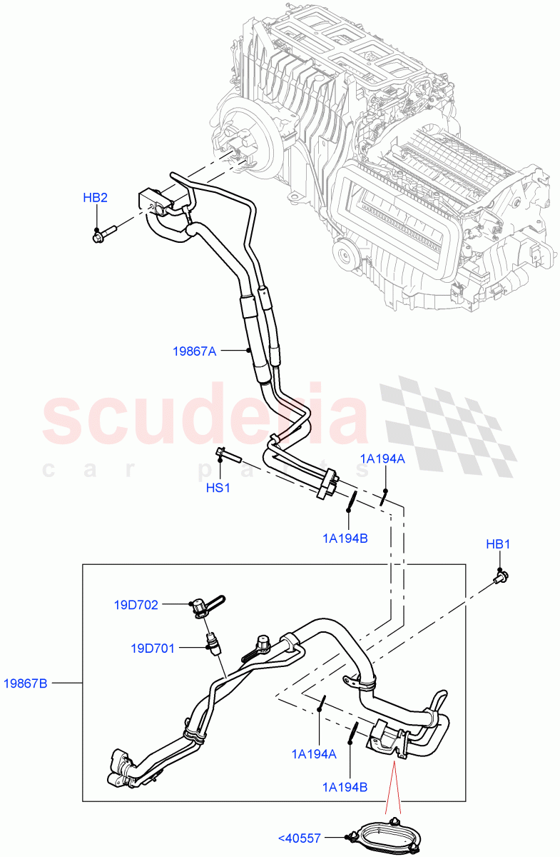 Air Conditioning Condensr/Compressr (3.0L AJ20P6 Petrol High, With Air Conditioning - Front/Rear, 3.0L AJ20D6 Diesel High, 4.4 V8 Turbo Petrol (NC10)) of Land Rover Land Rover Range Rover (2022+) [4.4 V8 Turbo Petrol NC10]