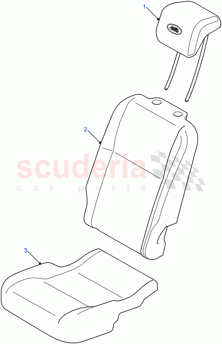 Rear Seat of Land Rover Land Rover Defender (2007-2016)