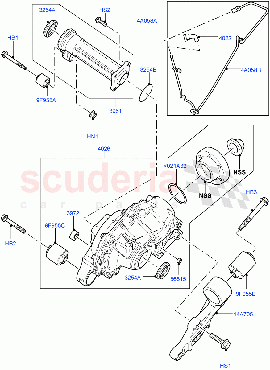 Front Axle Case ((V) FROMAA000001) of Land Rover Land Rover Range Rover Sport (2010-2013) [3.0 Diesel 24V DOHC TC]