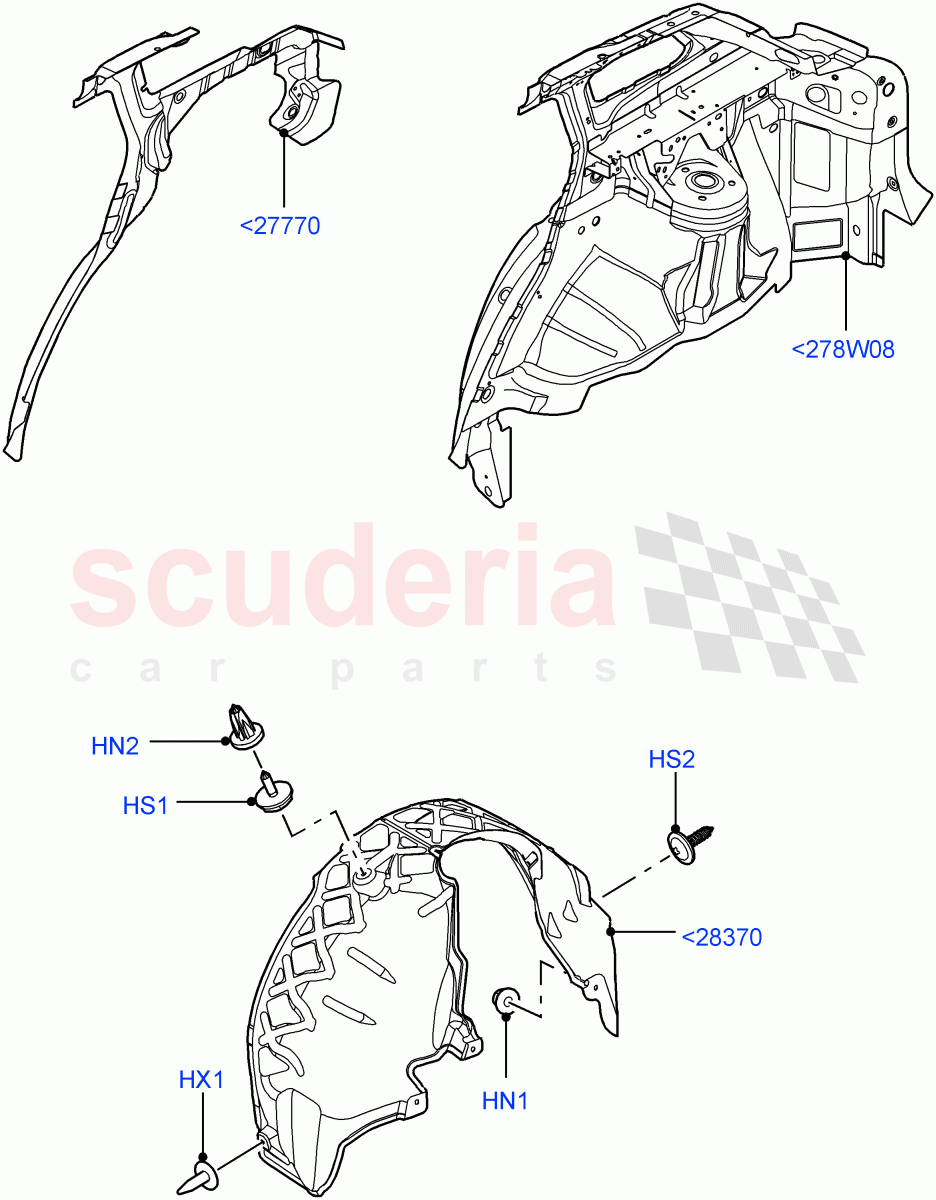 Side Panels - Inner (Rear) (Changsu (China)) ((V) FROMEG000001) of Land Rover Land Rover Range Rover Evoque (2012-2018) [2.0 Turbo Petrol GTDI]