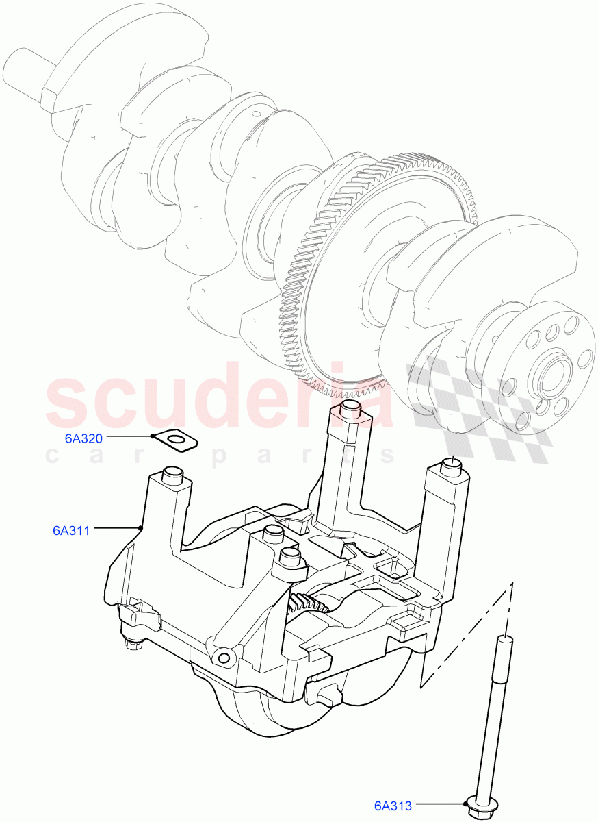 Balance Shafts And Drive(2.0L 16V TIVCT T/C 240PS Petrol,Itatiaia (Brazil))((V)FROMGT000001) of Land Rover Land Rover Discovery Sport (2015+) [2.0 Turbo Petrol GTDI]