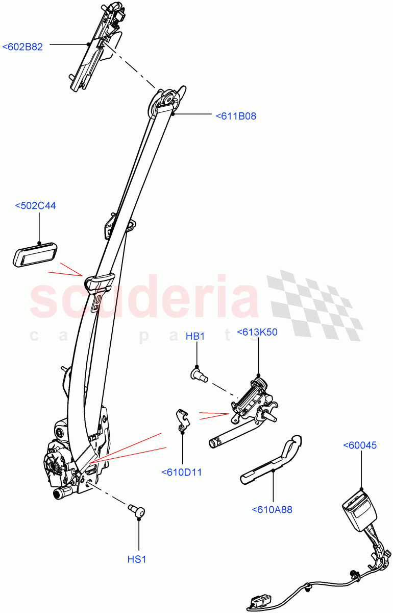 Front Seat Belts((V)FROMJA000001) of Land Rover Land Rover Range Rover Sport (2014+) [2.0 Turbo Diesel]