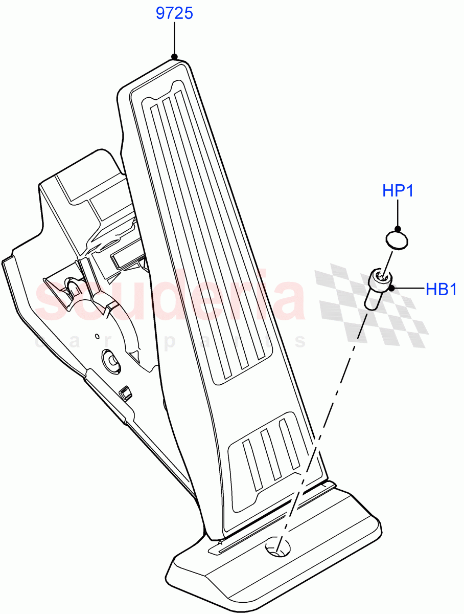 Accelerator/Injection Pump Controls(4.4 V8 Turbo Petrol (NC10)) of Land Rover Land Rover Range Rover (2022+) [4.4 V8 Turbo Petrol NC10]