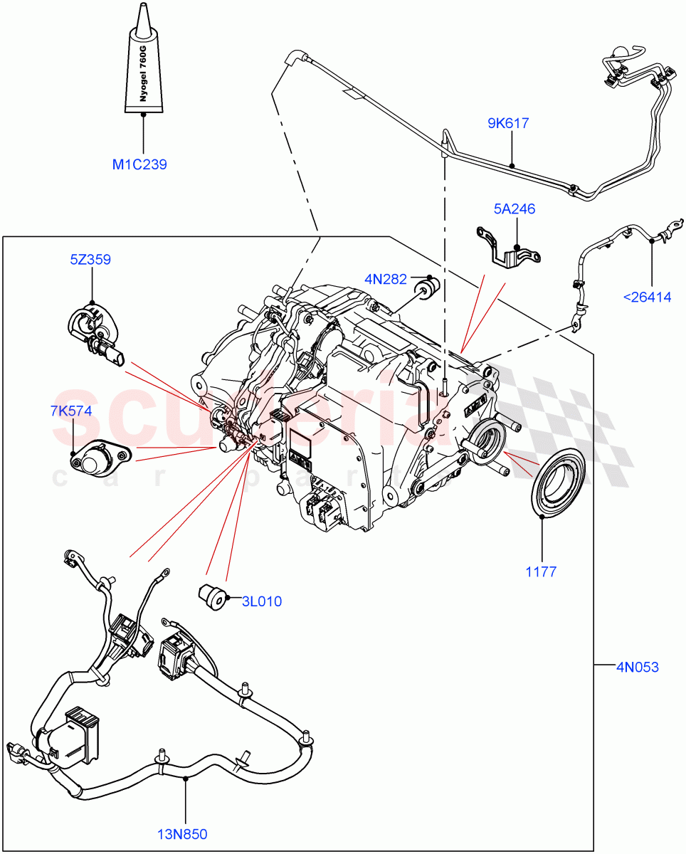 Rear Electric Drive Unit(Main Unit)(1.5L AJ20P3 Petrol High PHEV,Halewood (UK),All Wheel Drive)((V)FROMLH000001) of Land Rover Land Rover Range Rover Evoque (2019+) [2.0 Turbo Diesel AJ21D4]