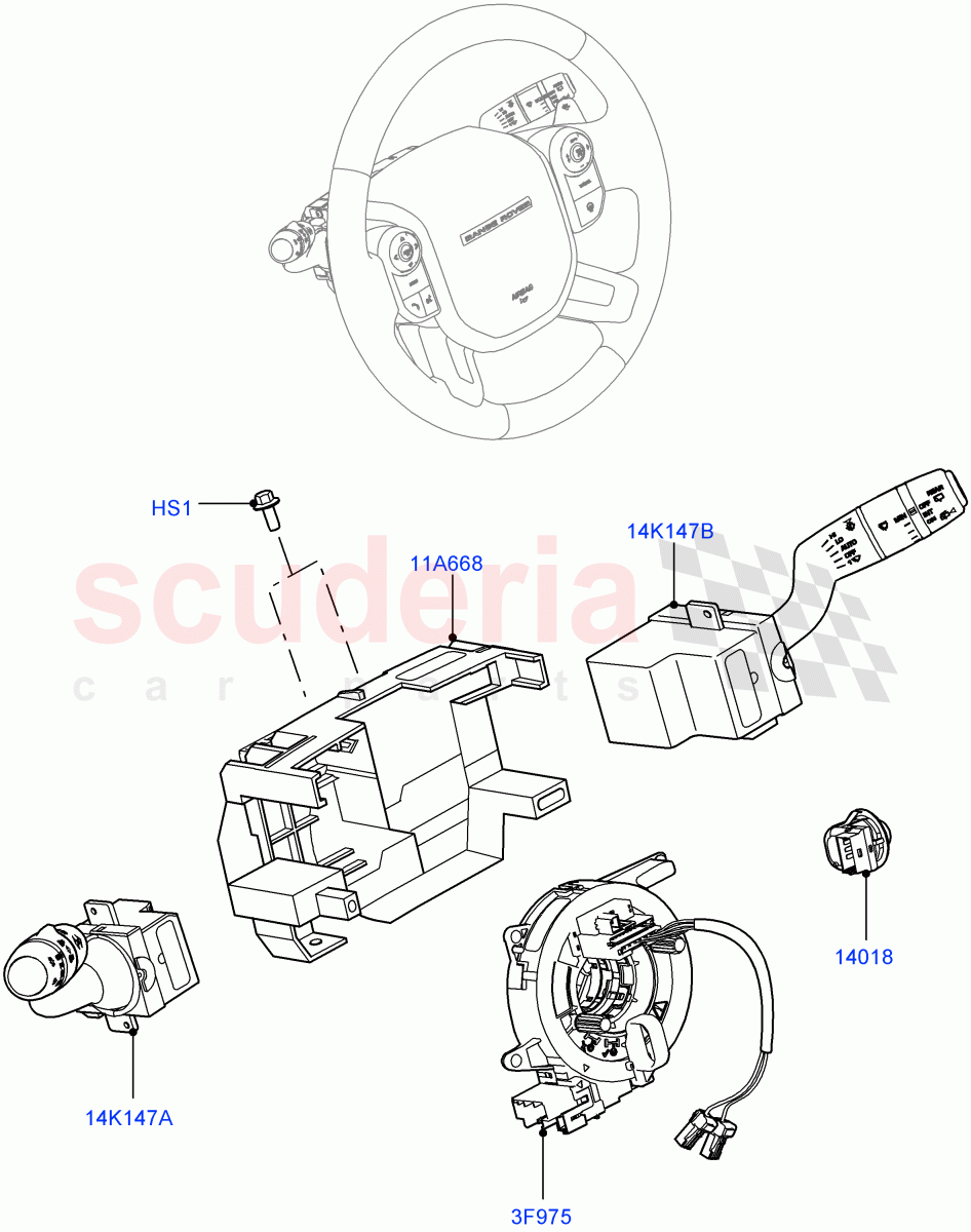 Switches (Steering Column) of Land Rover Land Rover Range Rover (2012-2021) [2.0 Turbo Petrol GTDI]