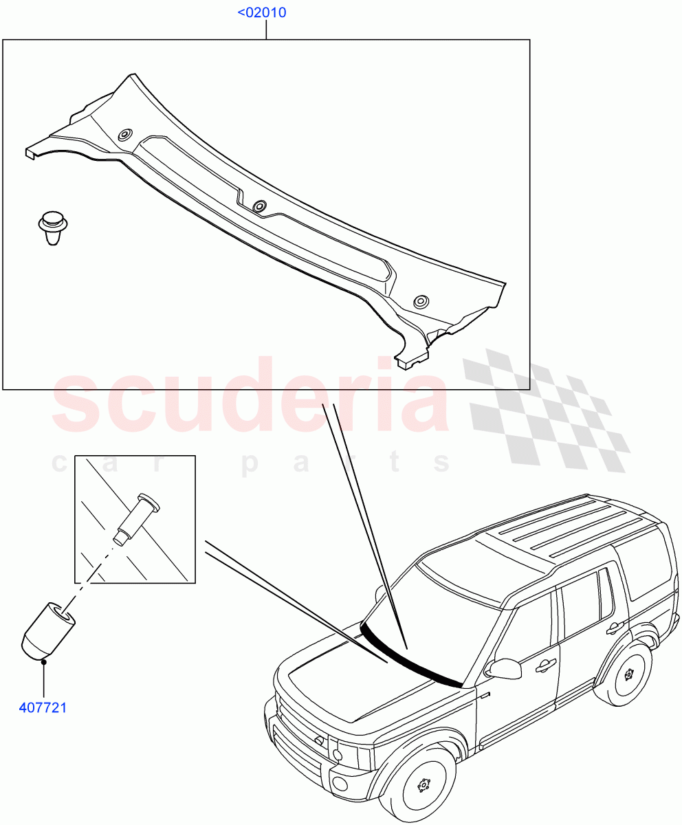 Cowl/Panel And Related Parts((V)FROMAA000001) of Land Rover Land Rover Discovery 4 (2010-2016) [3.0 Diesel 24V DOHC TC]