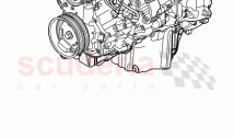 SERVICE MOTOR UND KURZER BLOCK (4.4L DOHC DITC V8 DIESEL)