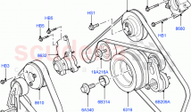 Pulleys And Drive Belts(AJ Petrol 4.4 V8 EFI (220KW), Less Roll Stability Control)