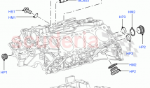 Cylinder Block And Plugs(AJ Petrol 4.2 V8 Supercharged)