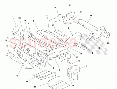 Photo of BAFFLE BODY FRONT PANEL LHD RH 8G43 002K05…