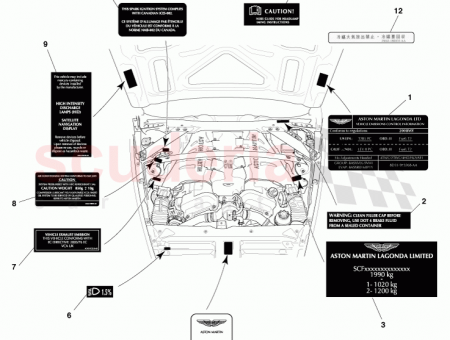 Photo of LABEL INITIAL HEADLAMP AIM 6G33 19G318…