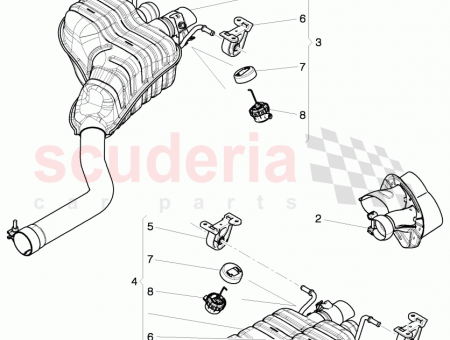 Photo of exhaust silencer rear F 3W D 082 509…