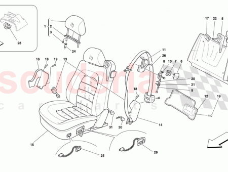 Photo of CONTROL LEVER FOR SEAT RELASE…