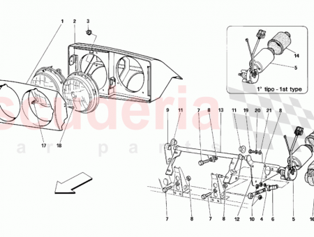 Photo of Housing for L H headlamp flap…