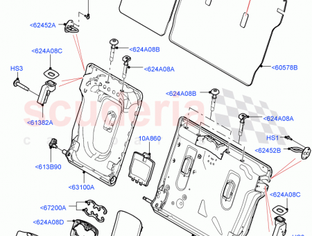 Photo of BEZEL SEAT BACK LOCKING MECHANISM…