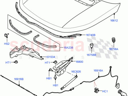 Photo of HALTERUNG MOTORHAUBENGRIFFBEFESTIGUNG…