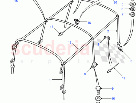 Photo of STANGE VORDERE AUFH NGUNG ZUGSTANGE…