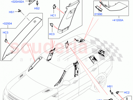 Photo of BEZEL SEAT BELT GUIDE BRACKET…