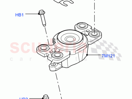 Photo of HALTERUNG GETRIEBE MITTE…