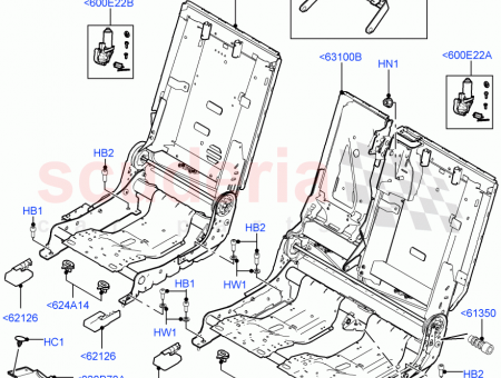 Photo of FRAME REAR SEAT BACK RETAINING…