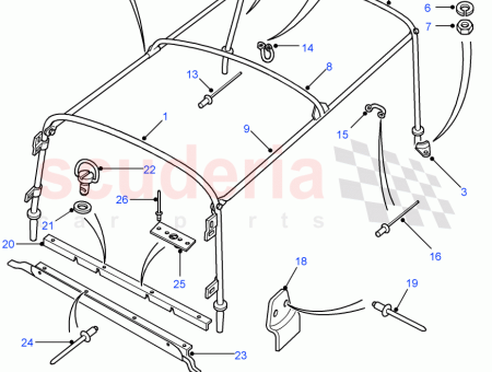 Photo of STANGE VORDERE AUFH NGUNG ZUGSTANGE…