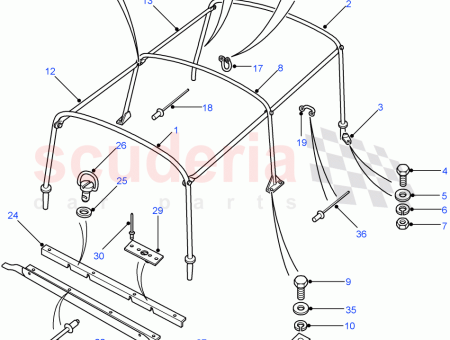 Photo of STANGE VORDERE AUFH NGUNG ZUGSTANGE…