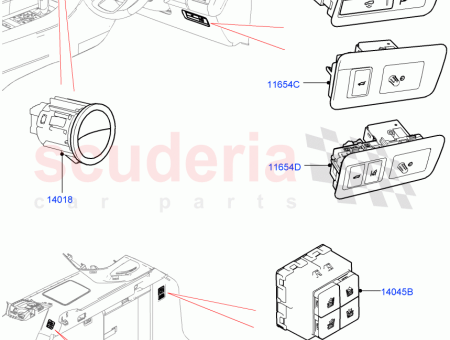 Photo of SCHALTER ELEKTRISCHE SITZVERSTELLUNG…