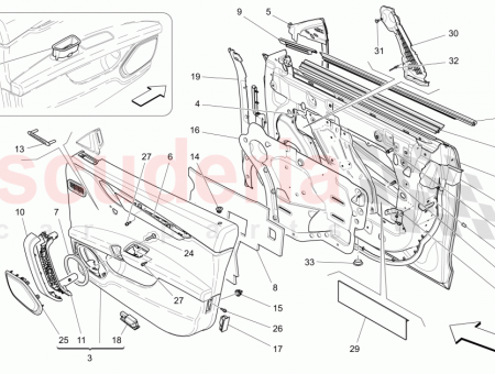 Photo of FRONT RH DOOR PANEL ASSEMBLY BASIC SOUND SYSTEM…