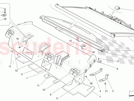 Photo of PARCEL SHELF ASSEMBLY REAR SEAT BENCH THREE PLACES…